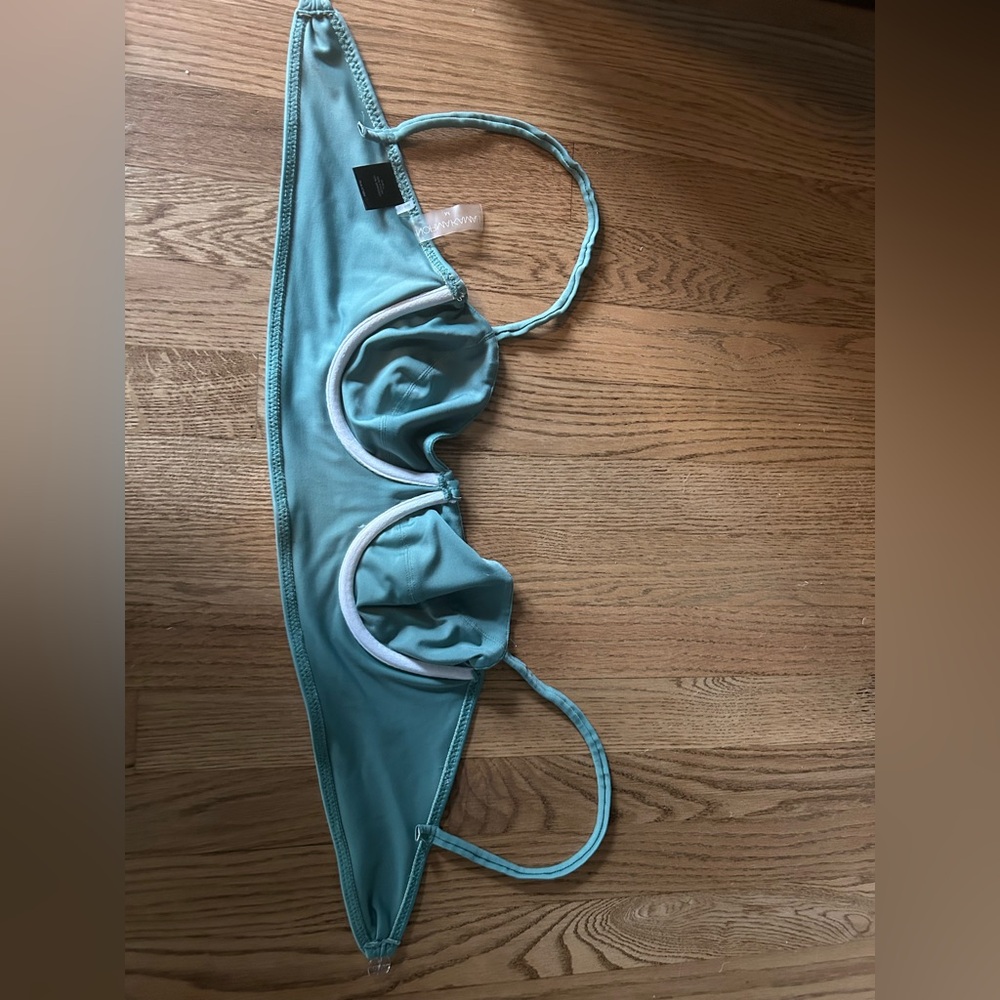 Norma Kamali Moss Green Bikini Top & Bottom - Picture 4 of 5